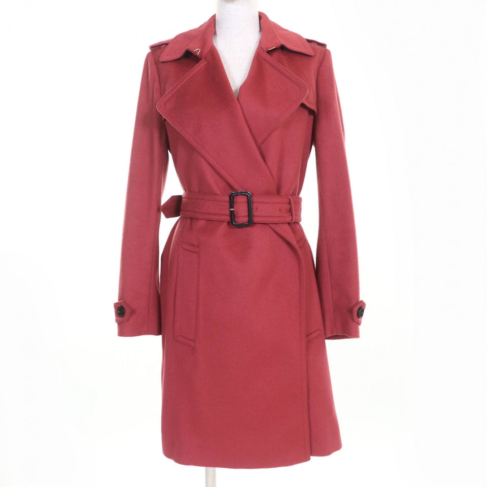 Burberry coat 4023676 cashmere Red brown type 40