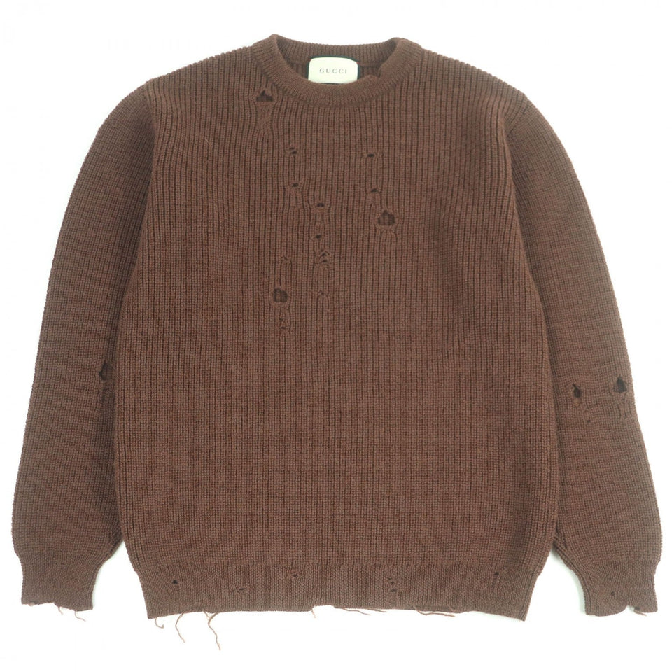 Gucci sweater 634575 wool Brown XS