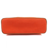 Hermes Cosmetics Pouch cotton Orange Bored pouch MM