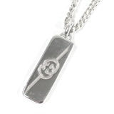 Gucci Necklace 774055 AG925 Silver Diagonal Interlocking G
