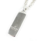 Gucci Necklace 774055 AG925 Silver Diagonal Interlocking G