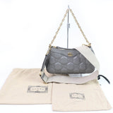 Gucci Shoulder Bag 735049 leather gray