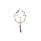 Prada Pierce Symbol Pendant AG925 Earrings