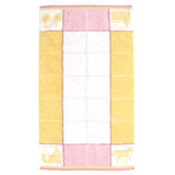 Hermes towel cotton White Pink Yellow Bag