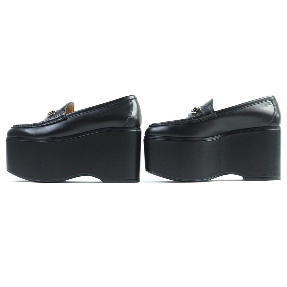 Gucci loafers 782808 leather black 37