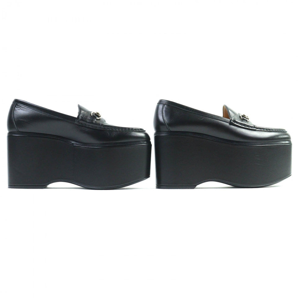 Gucci loafers 782808 leather black 37