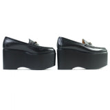 Gucci loafers 782808 leather black 37