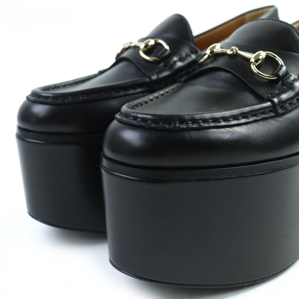 Gucci loafers 782808 leather black 37