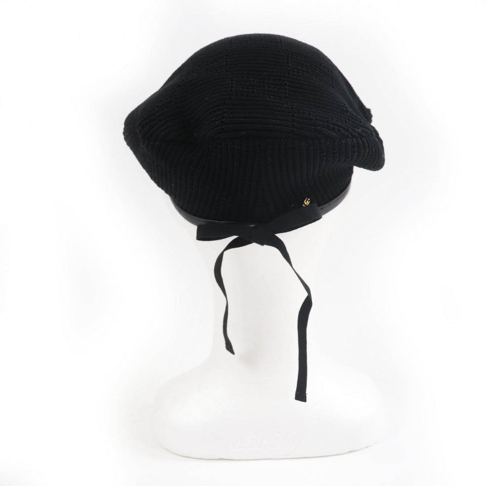 Gucci beret 656574 cotton black L