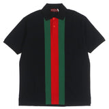 Gucci Short sleeve polo shirt 795810 cotton Black red green L