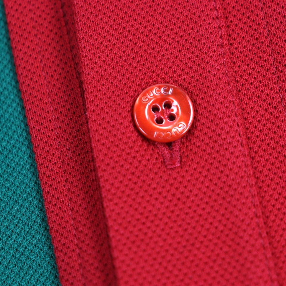 Gucci Short sleeve polo shirt 795810 cotton Black red green L