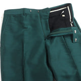 Gucci slacks 649614 polyester green 46