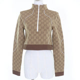 Gucci tops 715524 Nylon Brown M