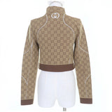 Gucci tops 715524 Nylon Brown M