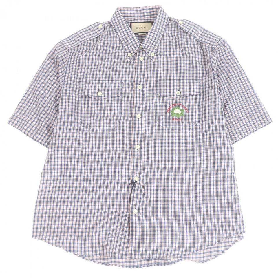 Gucci Short sleeve shirt 654883 cotton Red blue 50