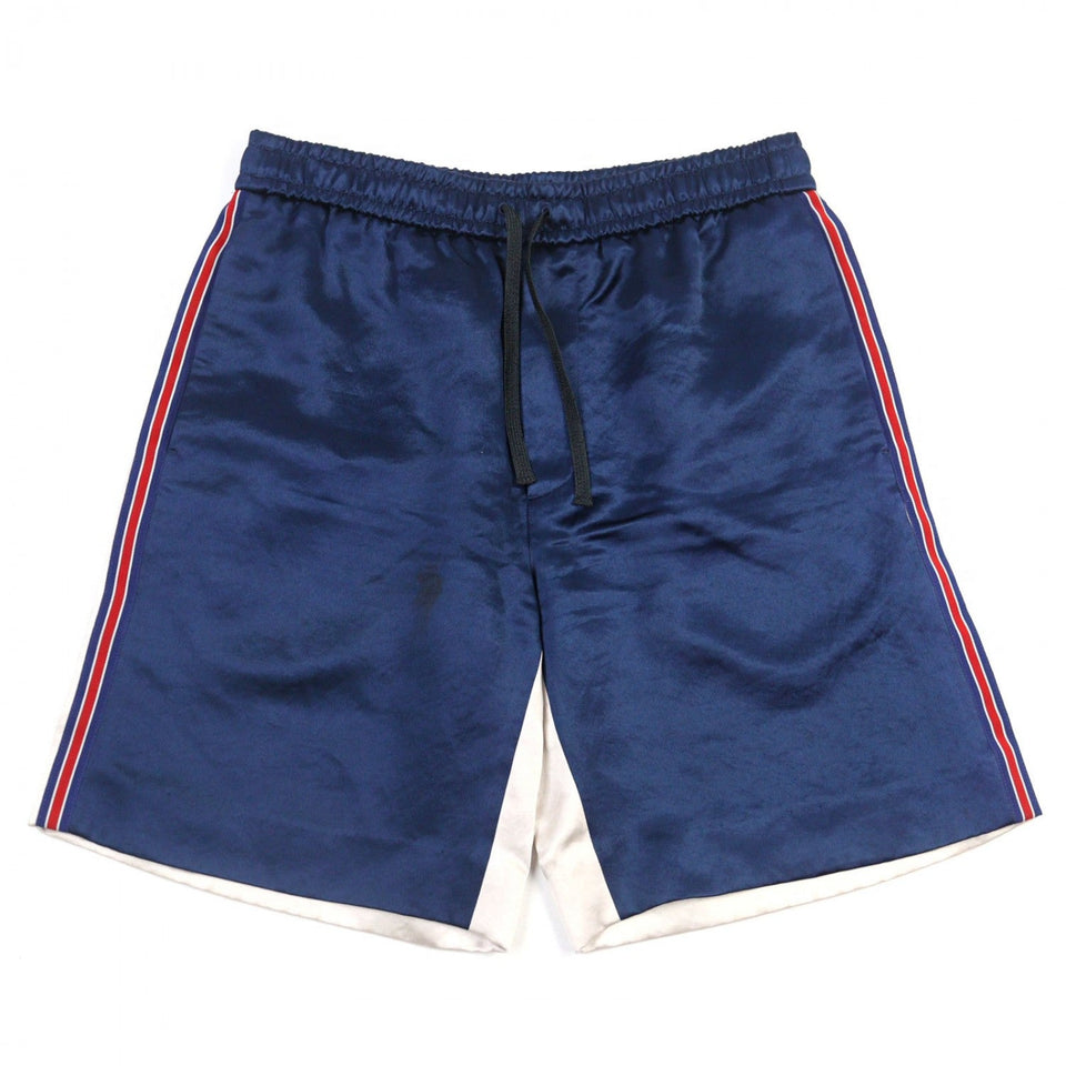 Gucci Shorts 575325 acetate Navy Ivory Red 44