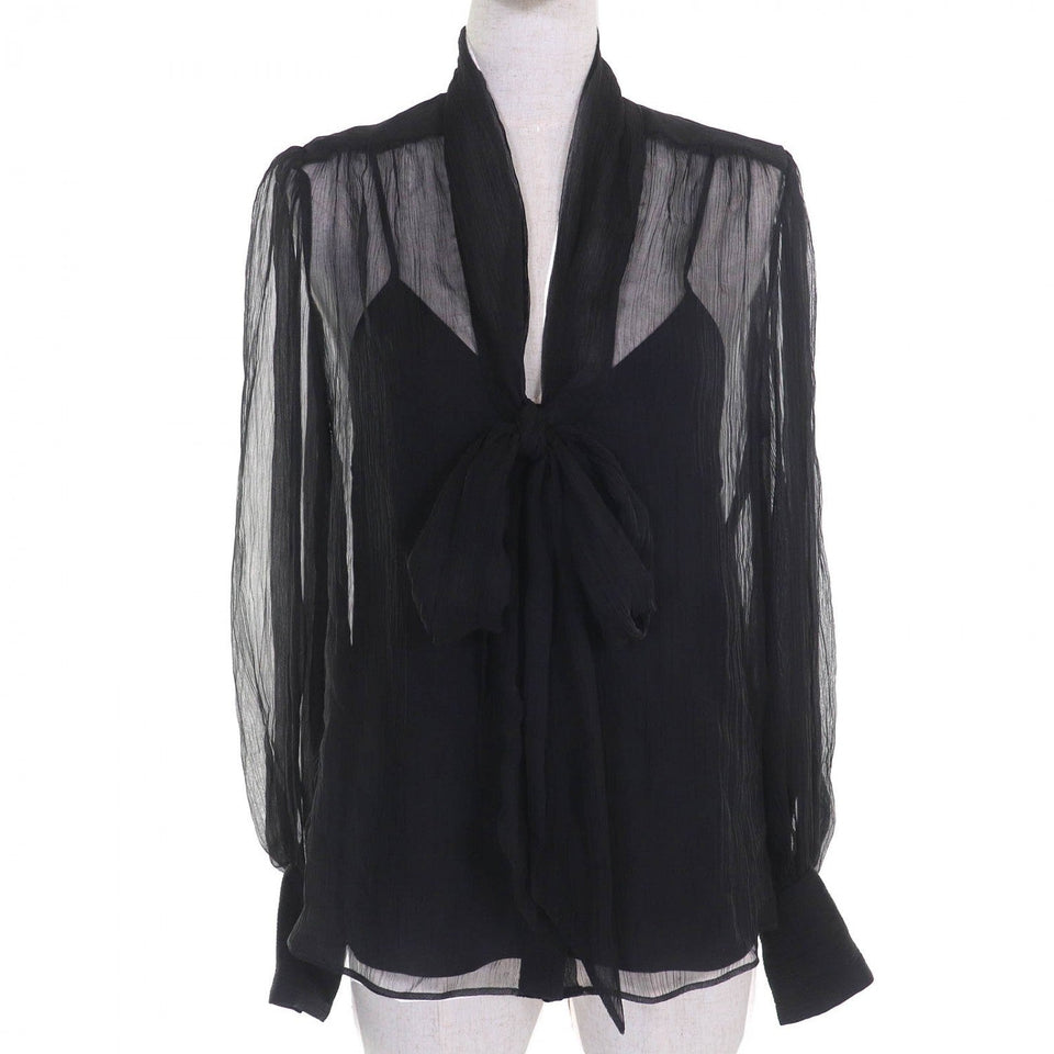 Gucci blouse 756360 silk black 36