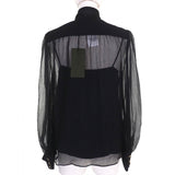 Gucci blouse 756360 silk black 36