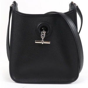 Hermes Shoulder Bag Epsom black Vespa TPM