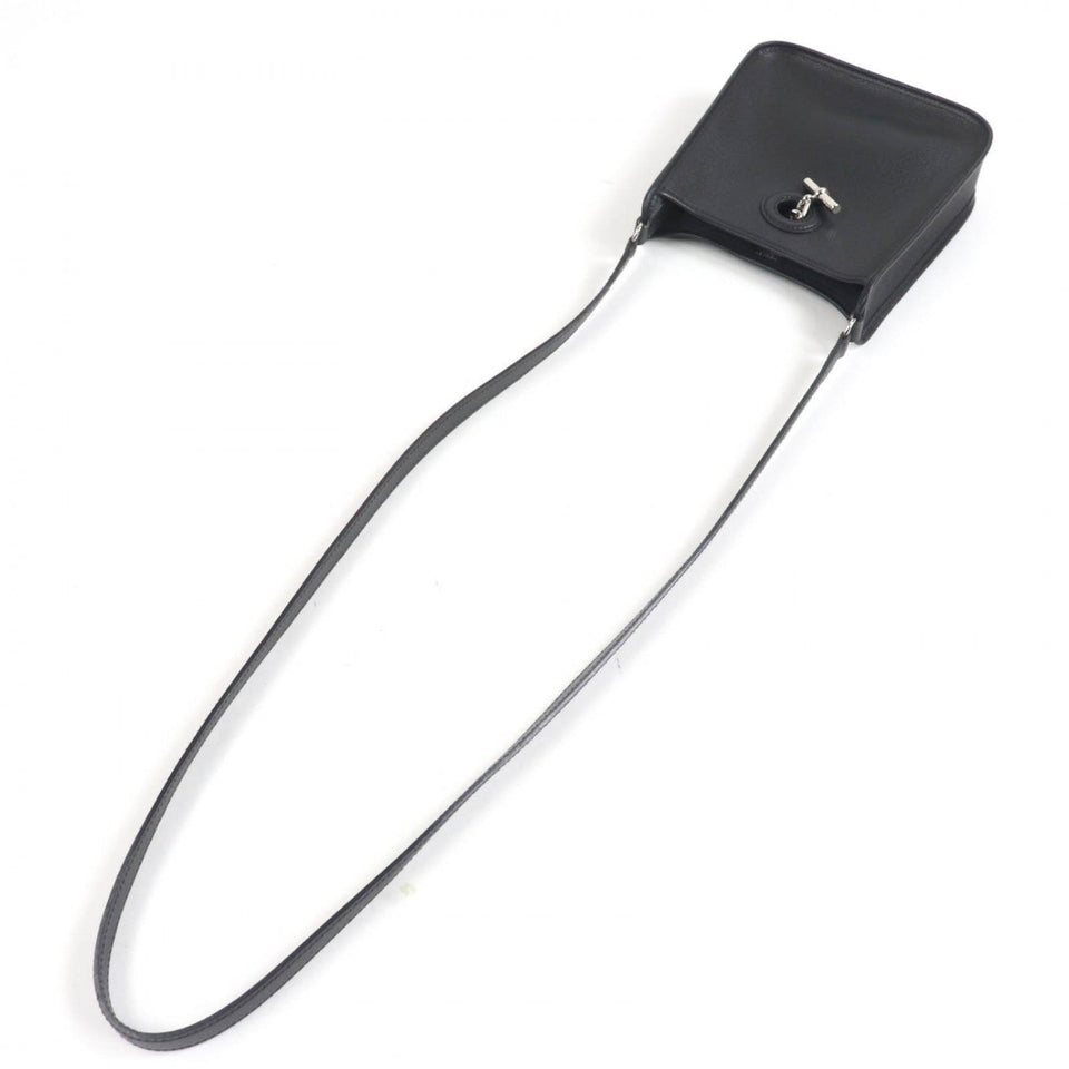 Hermes Shoulder Bag Epsom black Vespa TPM