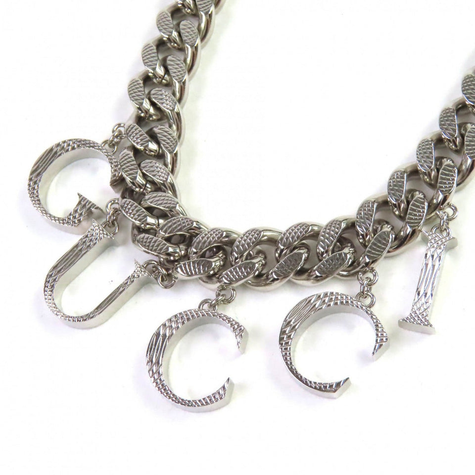 Gucci choker 675769 ã¼ Silver script logo choker