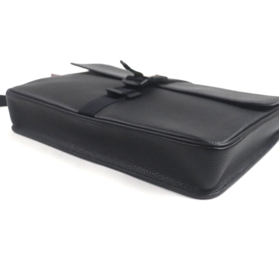 Gucci Clutch bag 816755 leather black Web stripe