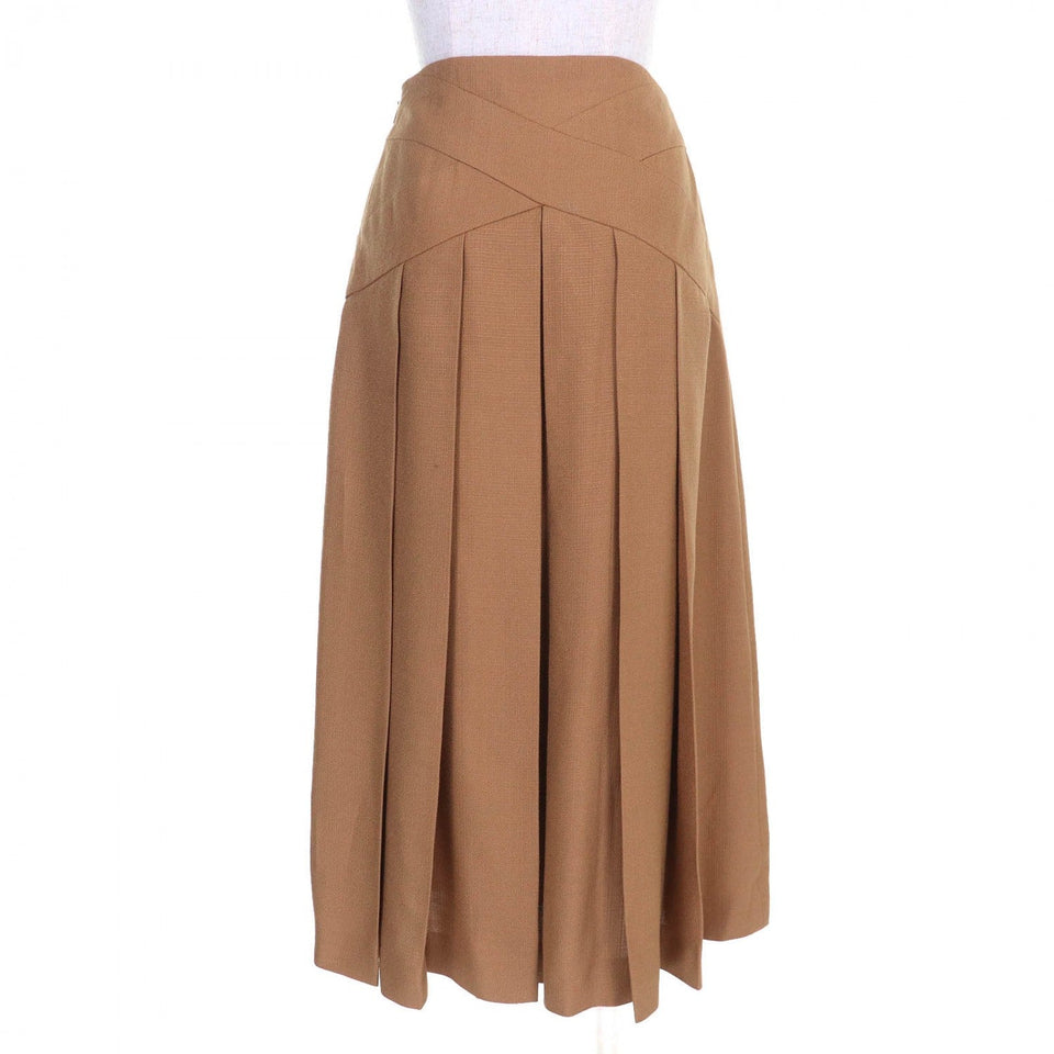 Gucci Long skirt 704101 Rayon Brown type 38
