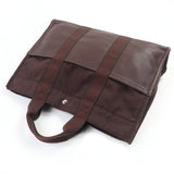Hermes Tote Bag cotton Brown Fool Toe MM