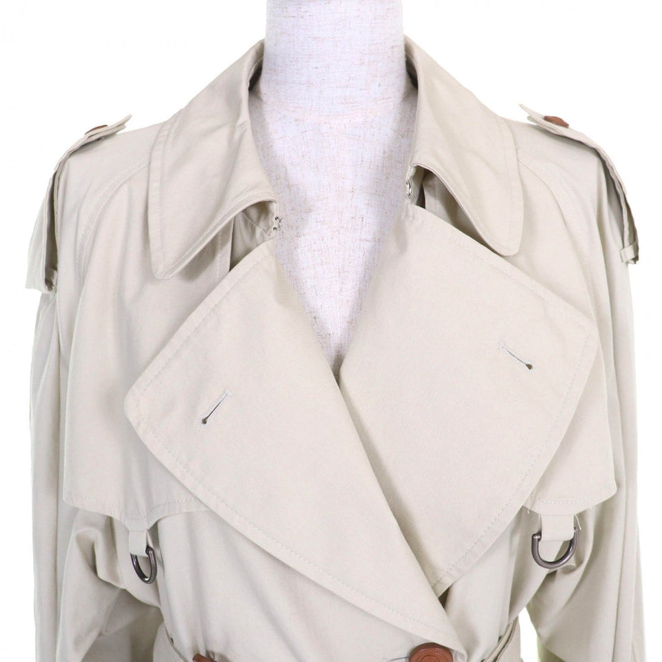 Gucci trench coat 621377 cotton light beige 36