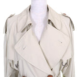 Gucci trench coat 621377 cotton light beige 36