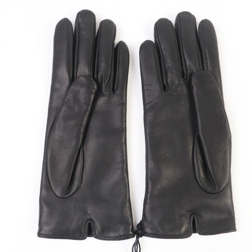 Gucci gloves 603635 Sheep leather black M