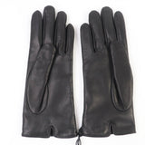 Gucci gloves 603635 Sheep leather black M