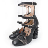 Gucci pumps 452140 leather black 36.5