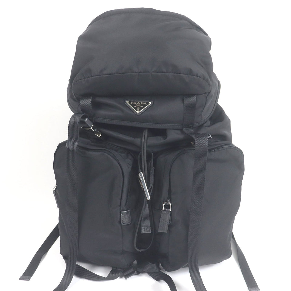Prada Re-Nylon Saffiano Leather Backpack