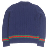 Gucci sweater 673489 cashmere Navy M