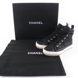 Chanel COCO Mark Canvas and Leather Sneakers