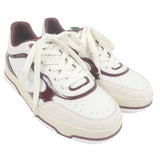 Gucci Low cut sneakers 878002 leather Bordeaux White Reweb 7.5