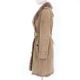 Burberry Mouton coat Sheepskin beige 42