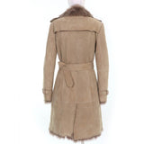 Burberry Mouton coat Sheepskin beige 42