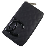Chanel COCO Mark Round Zip Wallet Organizer