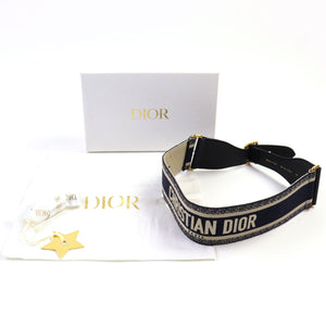 Christian Dior Embroidery Canvas Belt