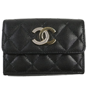 Chanel COCO Mark Matelasse Caviar Wallet
