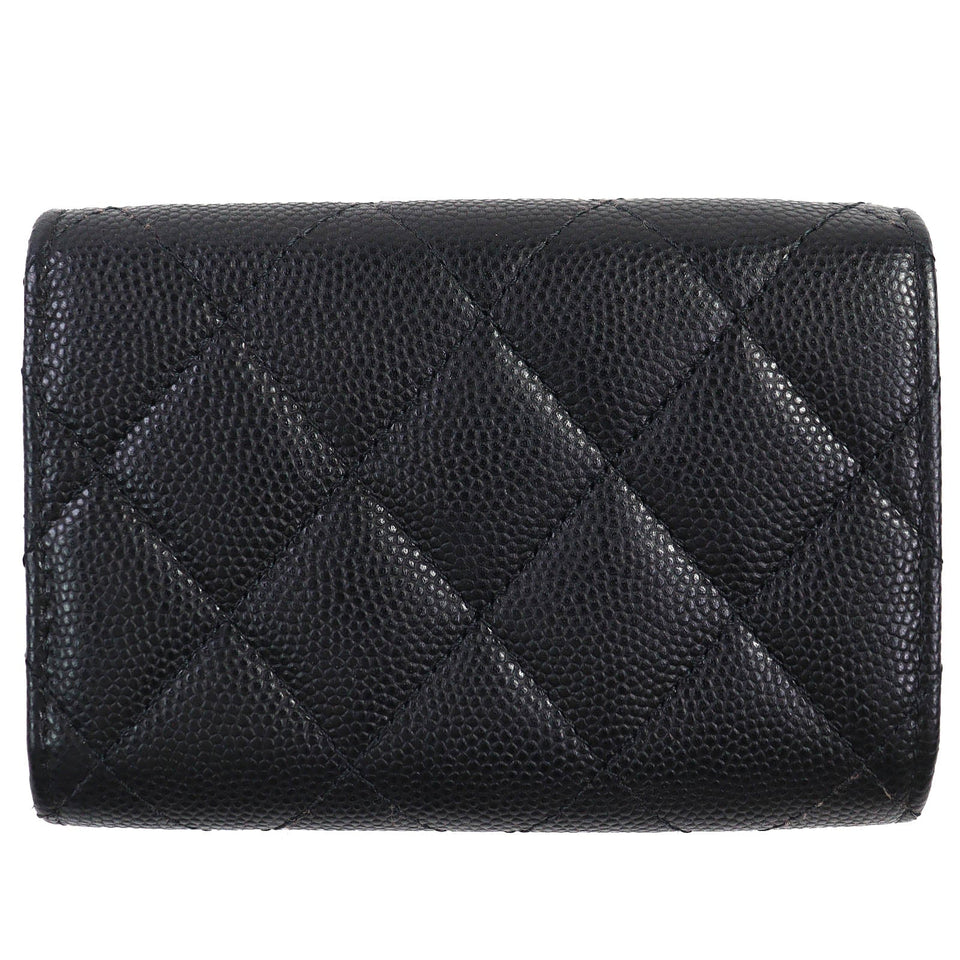 Chanel COCO Mark Matelasse Caviar Wallet