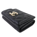 Chanel COCO Mark Matelasse Caviar Wallet