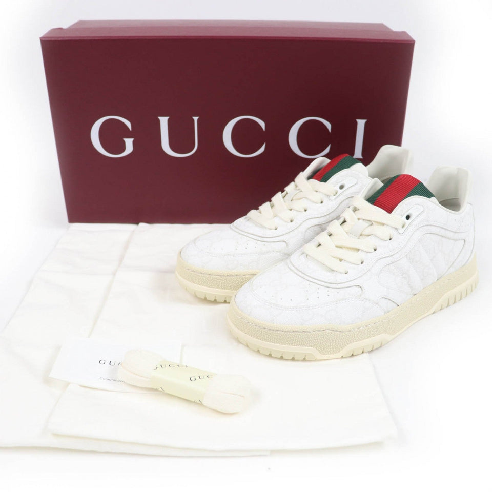 Gucci Low cut sneakers 816818 GG Supreme white 36.5