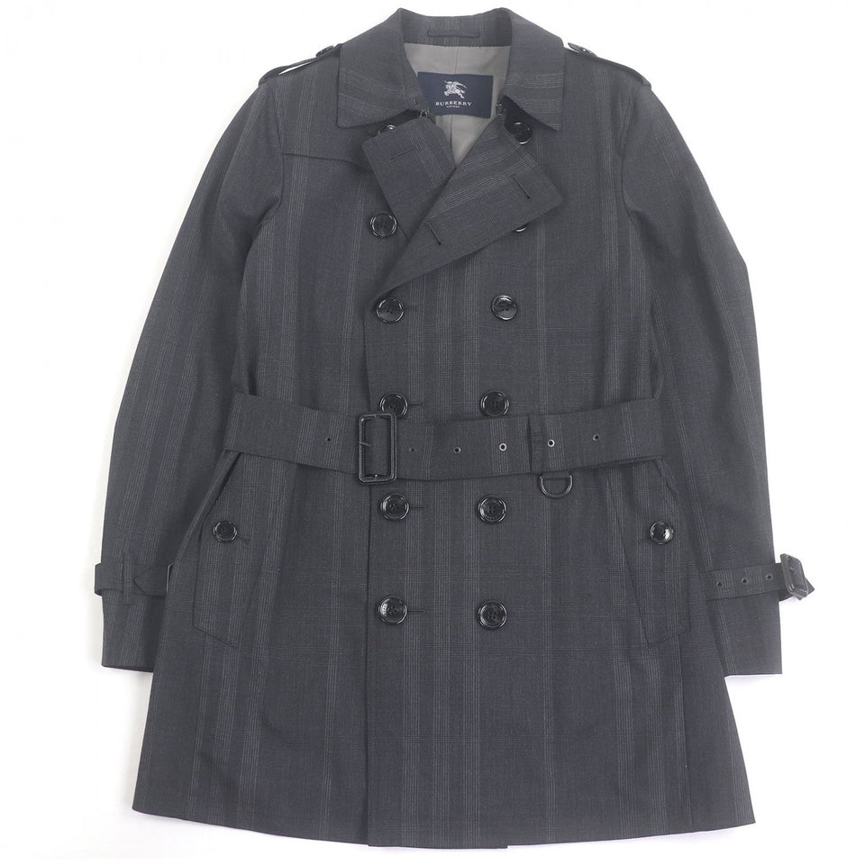Burberry LONDON trench coat wool charcoal LL