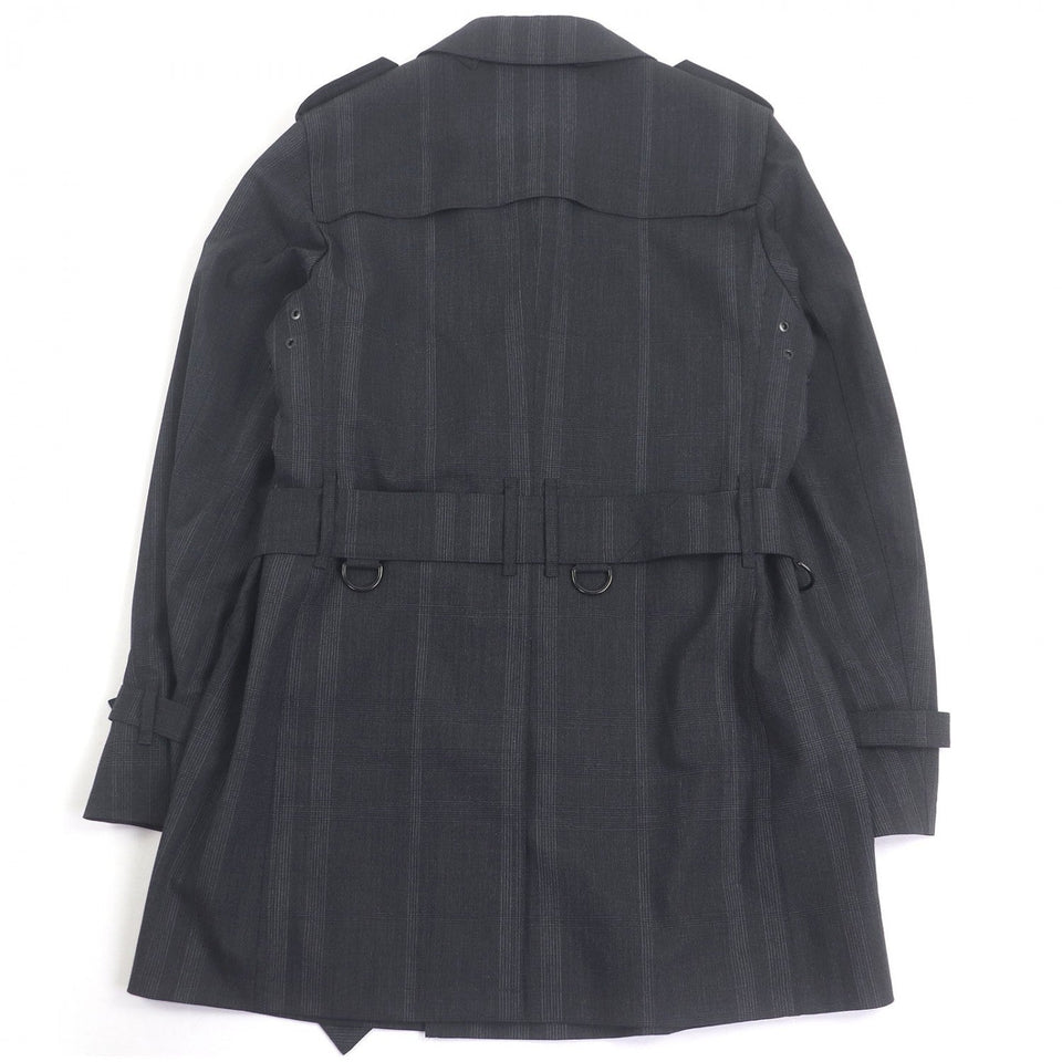 Burberry LONDON trench coat wool charcoal LL
