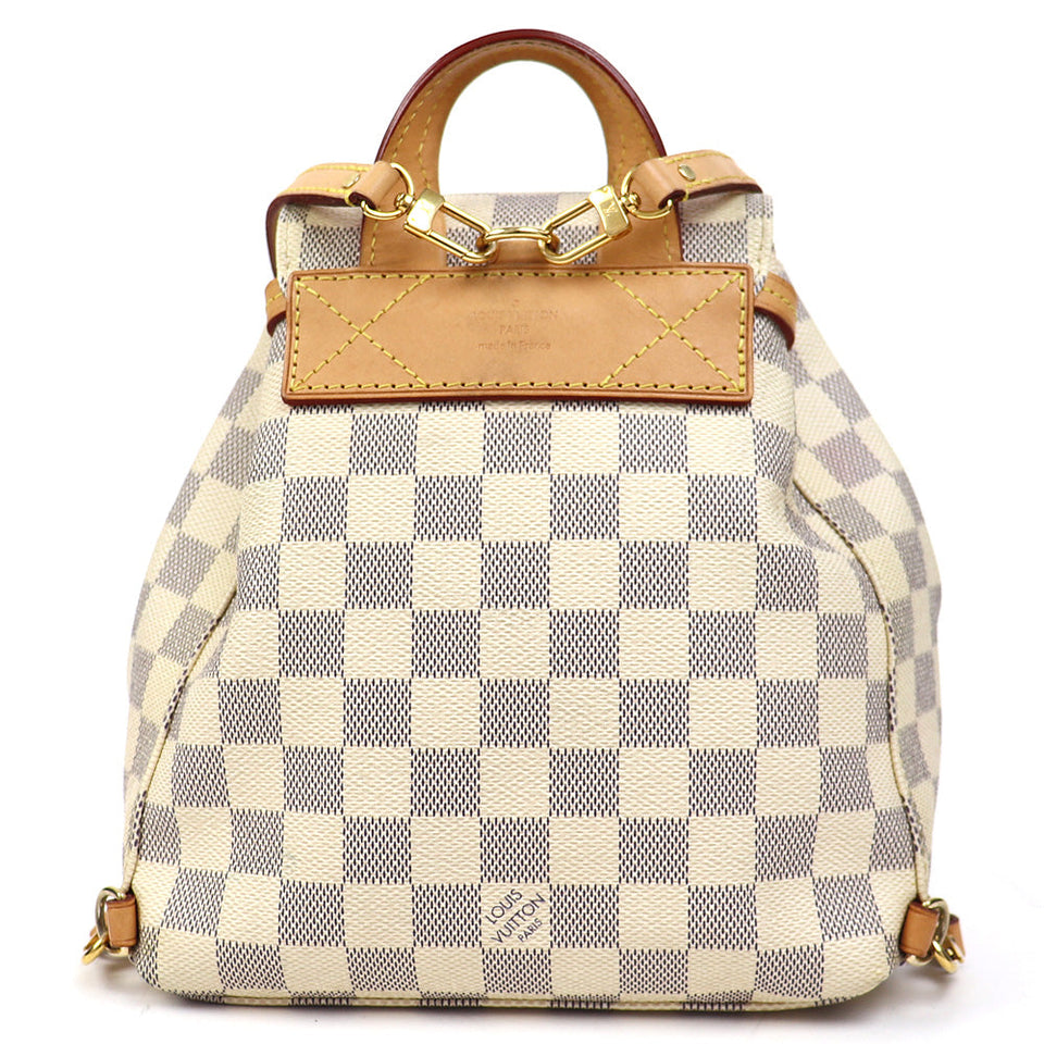 Louis Vuitton Sperone BB Backpack Damier Azur Rucksack White