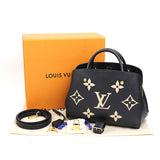 Louis Vuitton Montaigne BB Bicolor Giant Monogram Implant Leather Shoulder Bag