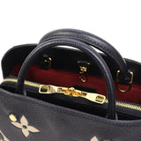Louis Vuitton Montaigne BB Bicolor Giant Monogram Implant Leather Shoulder Bag
